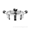 Elegant stainless steel frying pan(capsule bottoma)